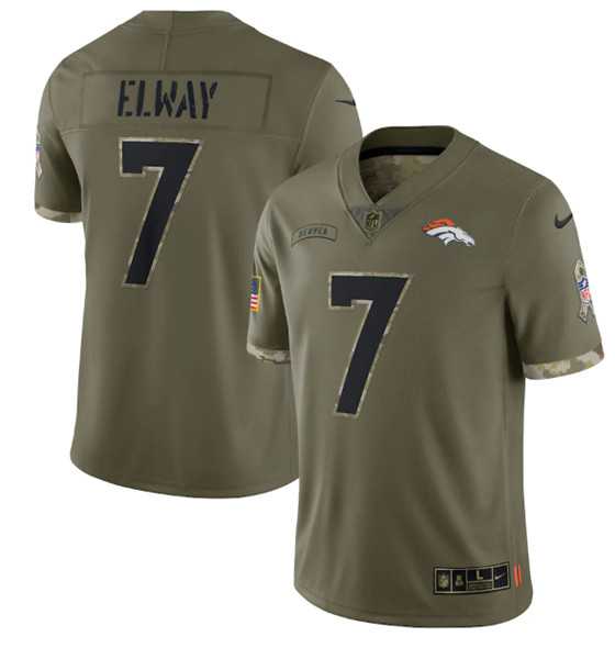 Men's Denver Broncos #7 John Elway 2022 Olive Salute To Service Limited Stitched Jersey,We sell and wholesale Men's Denver Broncos #7 John Elway 2022 Olive Salute To Service Limited Stitched Jersey on line form chian!
